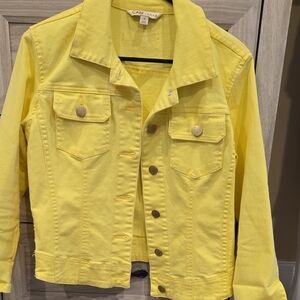 Cabi Small Yellow Denim Jacket